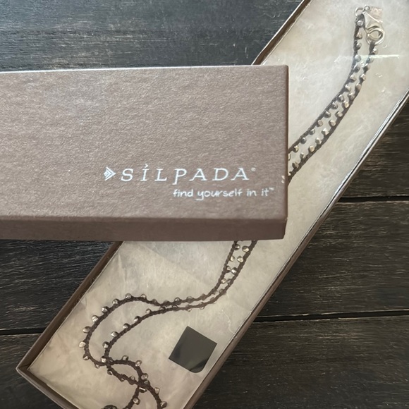 Silpada Jewelry - Silpada Silver Beaded Cord Necklace N2107